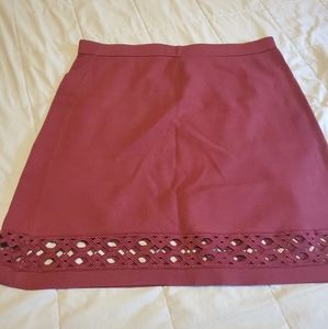 NWT burgundy knit skirt